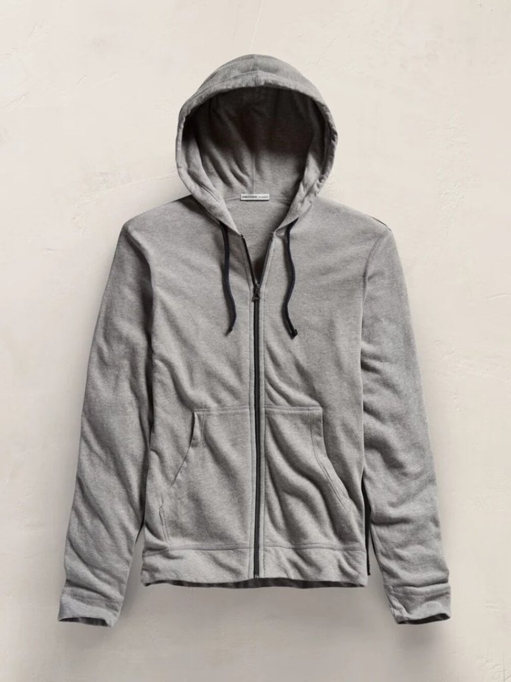 James Perse Aspen Mens French Terry Zip Hoodie Size 0 XS Sweater Grey Brand New